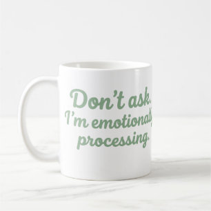 De Café Taza divertida para lectores que procesan emociona