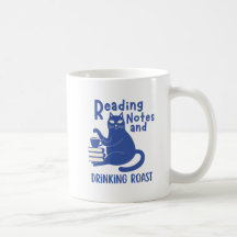 Taza divertida para leer notas y beber asado