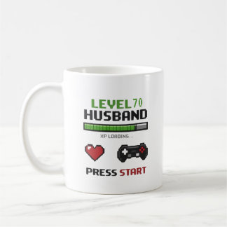 De Café Taza divertida para marido jugador con diseño retr
