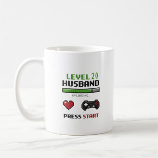 De Café Taza divertida para marido jugador con diseño retr