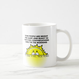 De Café Taza Divertida para Matar a las Personas Mañaneras
