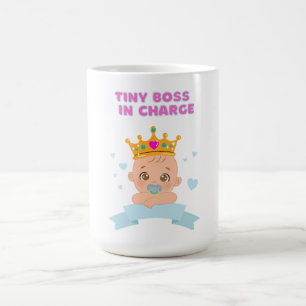 De Café Taza divertida para niños pequeños con jefe diminu