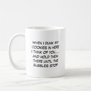 De Café Taza divertida para sumergir galletas con texto ed
