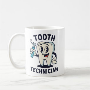 De Café Taza divertida para técnico dental, regalo retro d