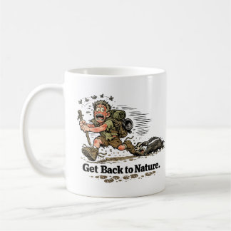 De Café Taza divertida para volver a la naturaleza