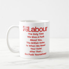 De Café Taza divertida parodia del Partido Laborista Sátir