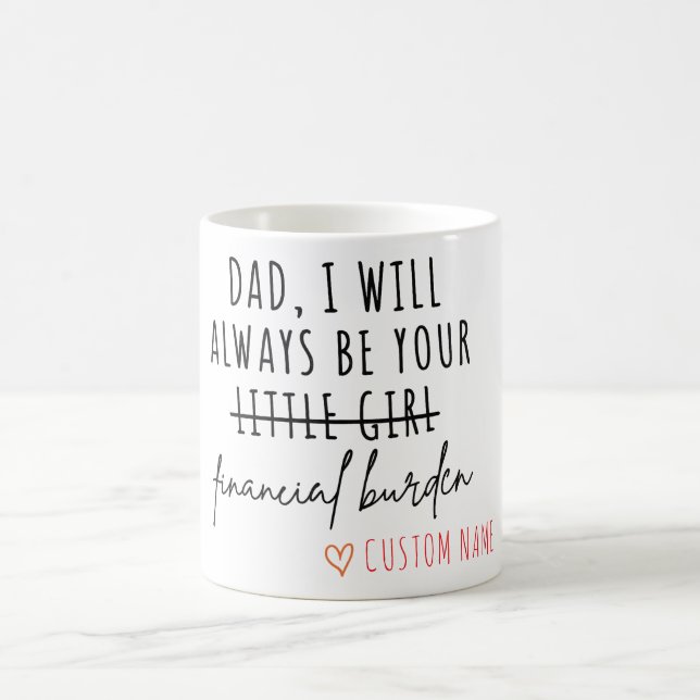 De Café Taza divertida personalizada para papá (Centro)