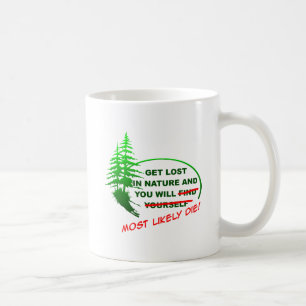 De Café Taza Divertida Pierdete en el Bosque