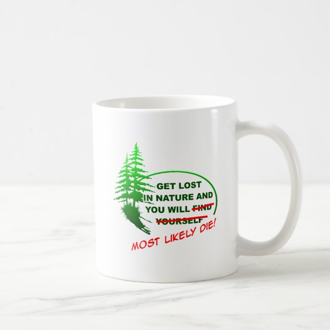 De Café Taza Divertida Pierdete en el Bosque (Derecha)