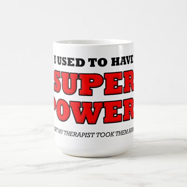 De Café Taza Divertida Poder Súper Terapeuta (Centro)