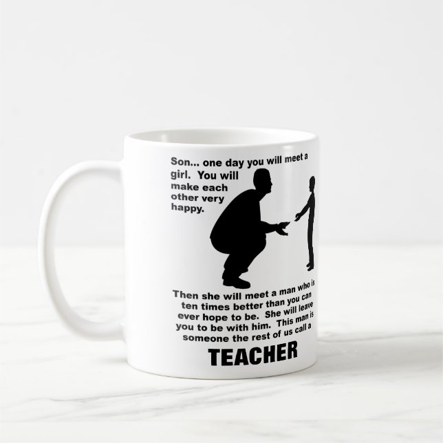 De Café Taza Divertida Profesor Consejos Paternales (Izquierda)