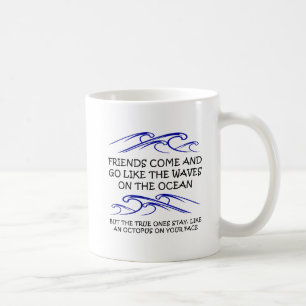 De Café Taza Divertida Pulpo Amigo Verdadero