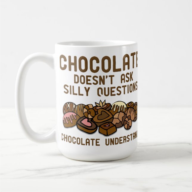 De Café Taza divertida que entiende el chocolate (Izquierda)
