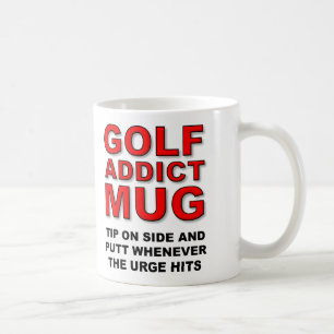 De Café Taza divertida regalo para adictos al golf Golfist