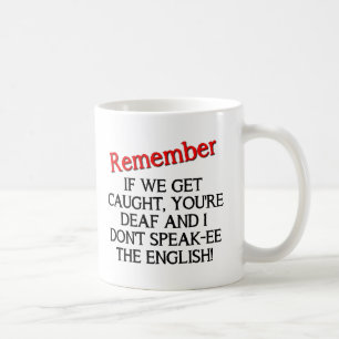 De Café Taza Divertida Si Nos Atrapan
