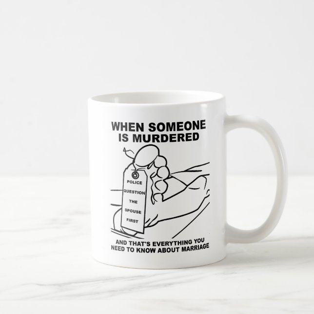 De Café Taza Divertida Sobre el Matrimonio (Derecha)