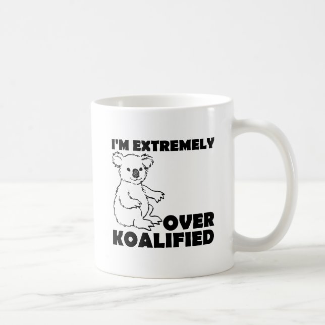 De Café Taza Divertida Sobre Koalafied (Derecha)
