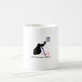 De Café Taza divertida sobre las redes sociales, taza humo