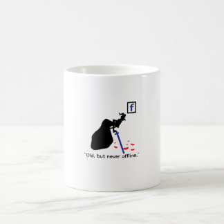De Café Taza divertida sobre las redes sociales, taza humo