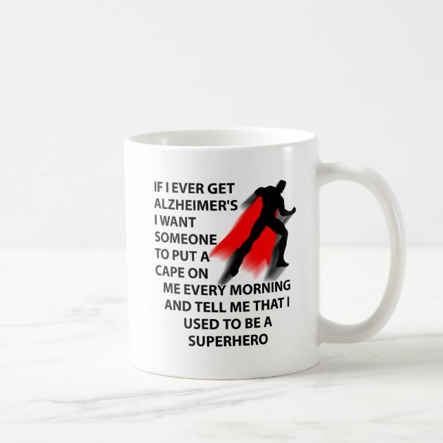 De Café Taza Divertida Superhéroe Alzheimer (Derecha)