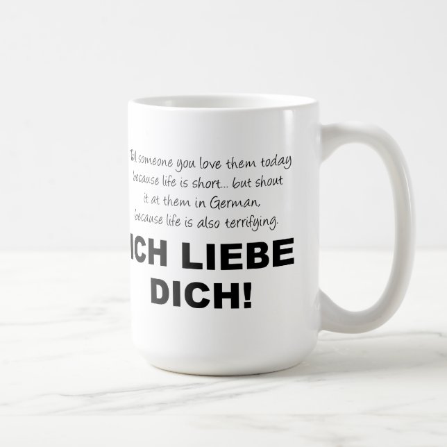 De Café Taza Divertida Te Amo Yo Te Amo (Derecha)