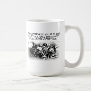 De Café Taza Divertida Vía Correcta Tren Equivocado
