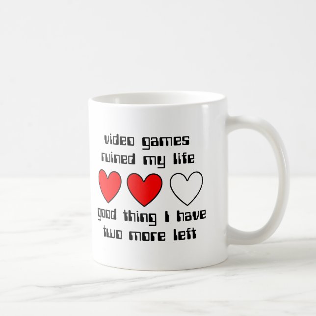 De Café Taza Divertida Vidas Restantes Humor (Derecha)