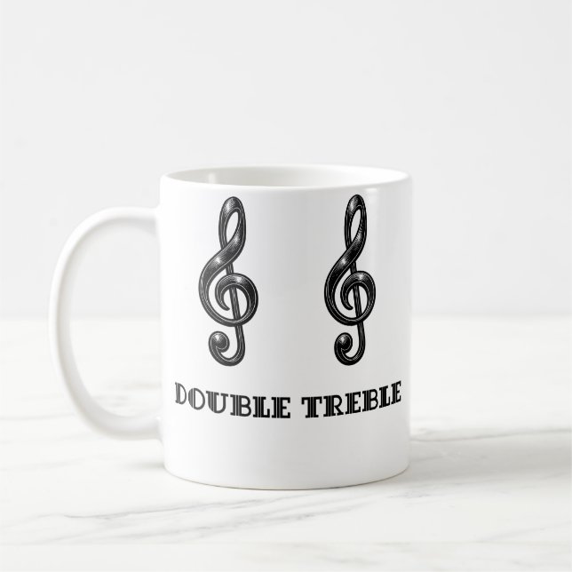 De Café Taza Doble Triple (Izquierda)