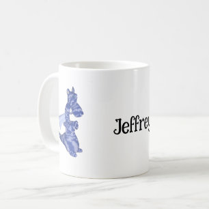 De Café Taza - Dragón Azul con Nombre