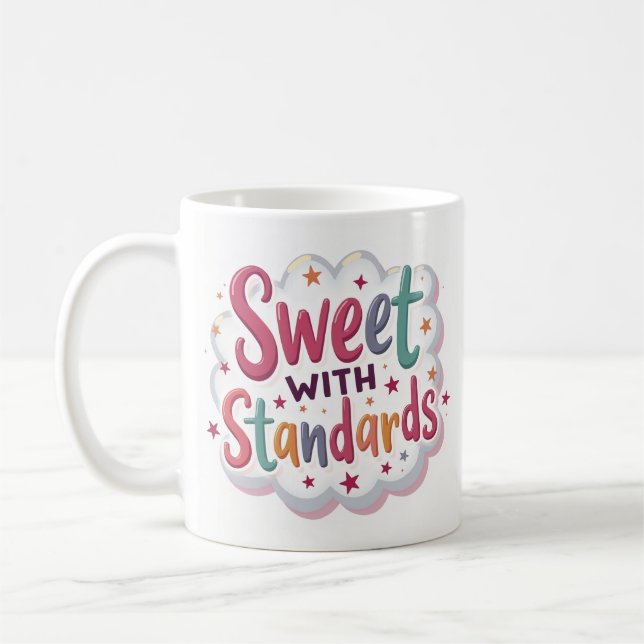 De Café Taza Dulce Con Estándares (Izquierda)