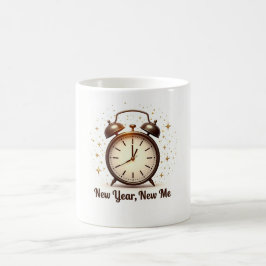 De Café Taza Elegante Año Nuevo Nueva Yo