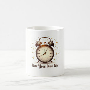 De Café Taza Elegante Año Nuevo Nueva Yo