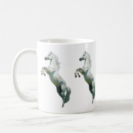De Café Taza Elegante Caballo Blanco