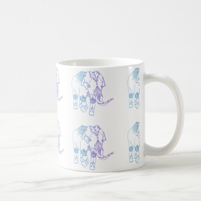 De Café Taza embellecida Dos-Tono del elefante (Derecha)