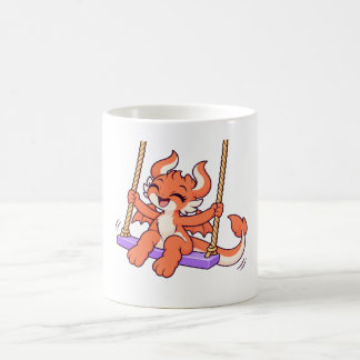 De Café Taza Ember Laughing Dragon on a Swing
