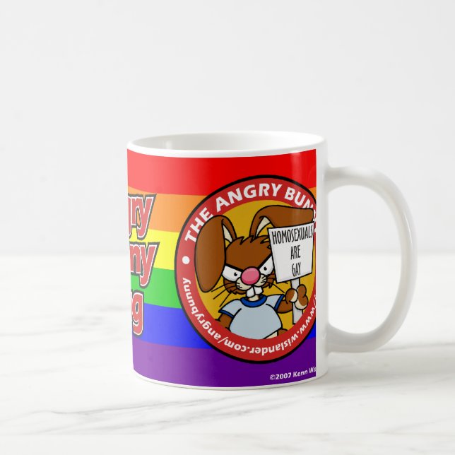 De Café Taza enojada del conejito (Derecha)