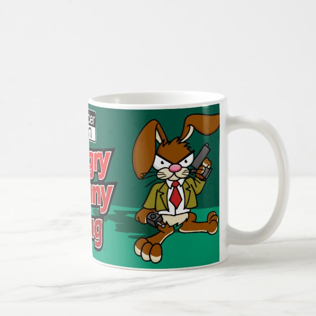 De Café Taza enojada del conejito (Derecha)