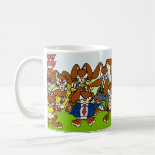 De Café Taza enojada del conejito - molde 2007