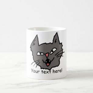 De Café Taza enojada del gato