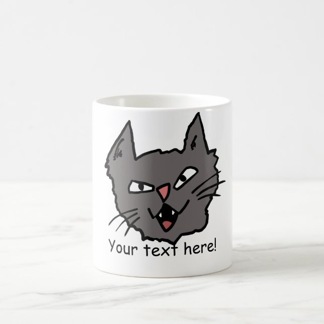 De Café Taza enojada del gato (Centro)