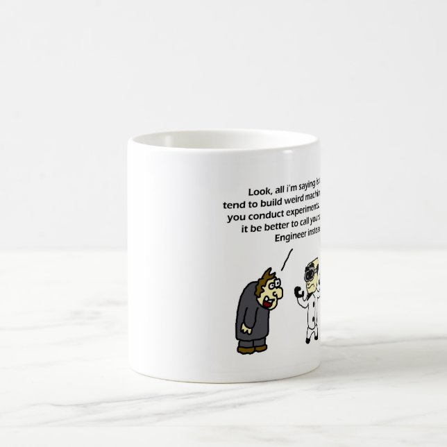 De Café Taza enojada del ingeniero (Centro)