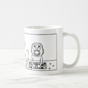 De Café Taza enojada del mono