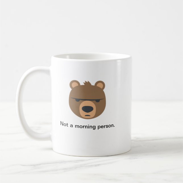 De Café Taza enojada del oso (Izquierda)