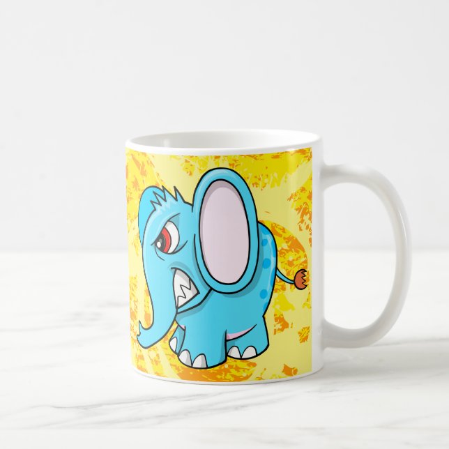 De Café Taza enojada loca del elefante (Derecha)