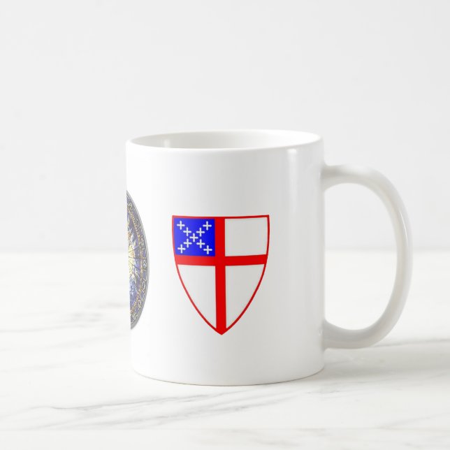 De Café Taza episcopal del escudo (Derecha)