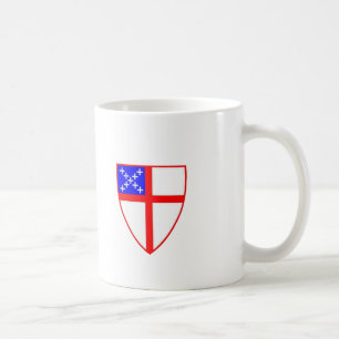 De Café Taza episcopal del escudo