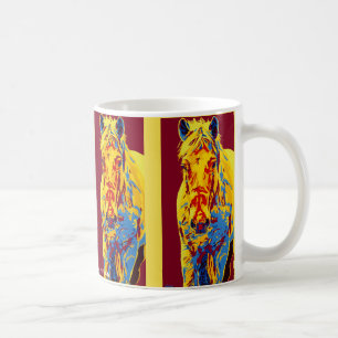 De Café Taza escarchada del caballo