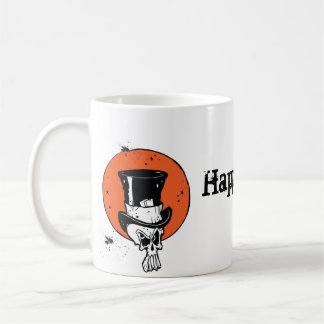 De Café Taza espeluznante del feliz Halloween del cráneo