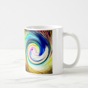 De Café Taza espiral del color