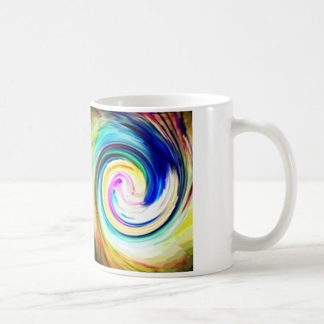 De Café Taza espiral del color (Derecha)